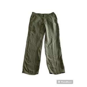 REI Pants Mens 34x32 Green Chino Khakis UPF 50+ Outdoor Hiking Nylon Fishing